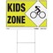 Sunburst Systems Sign Kid's Zone 32 in x 22 in Corrugated, 4-Pack PK 3855 - alternate 1